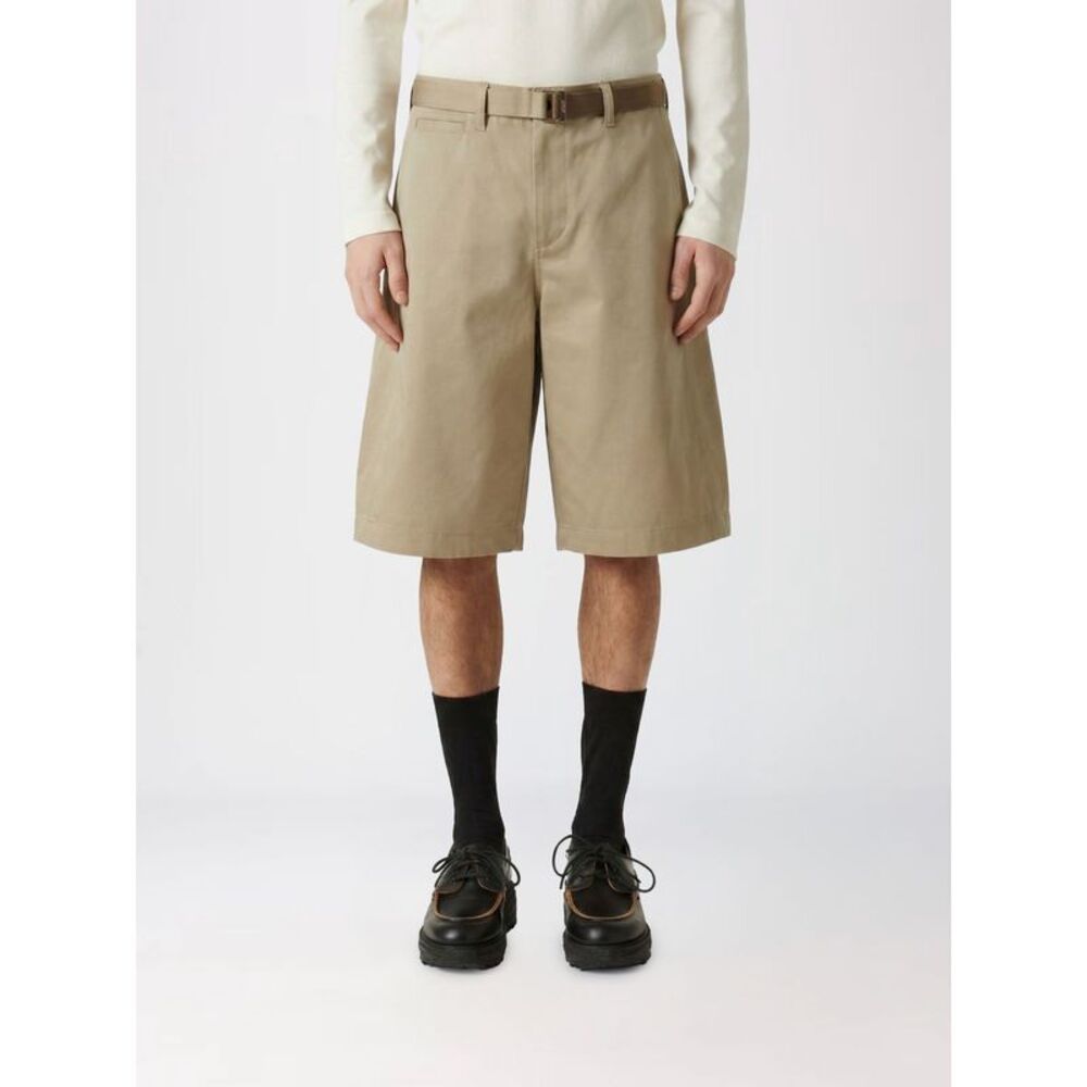 Sacai Shorts Men Brown